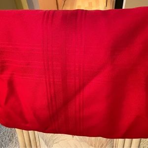 Beautiful Red Tablecloth, 84” x 60”